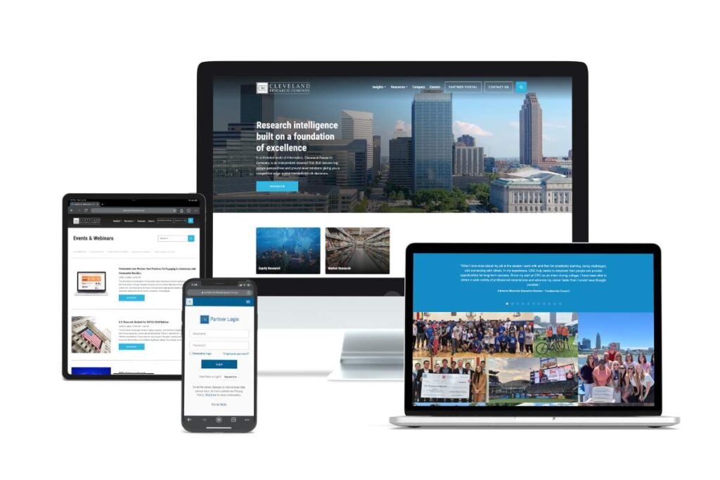 Cleveland Research Company website design and development