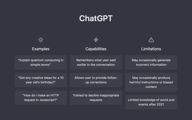 ChatGPT Screenshot