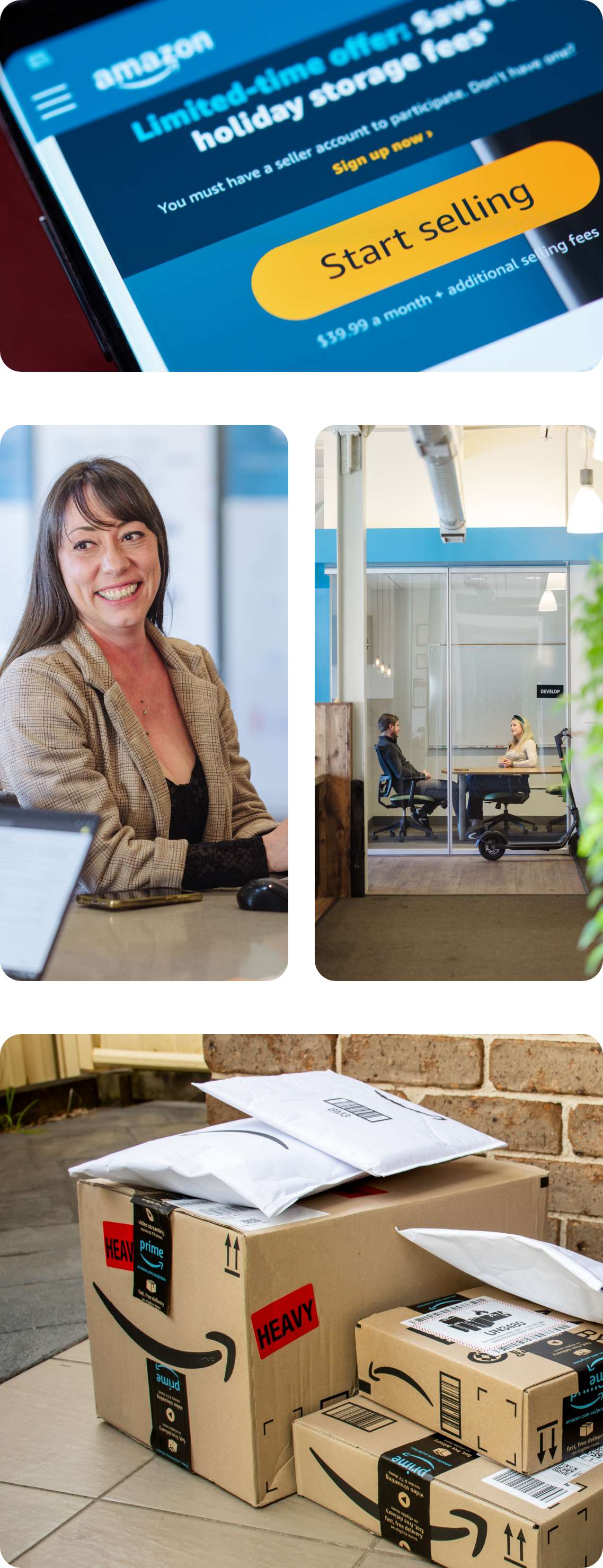 Person on laptop on Amazon Marketing - Direct Online Marketing internet marketing company - Provider of Amazon Marketing Services