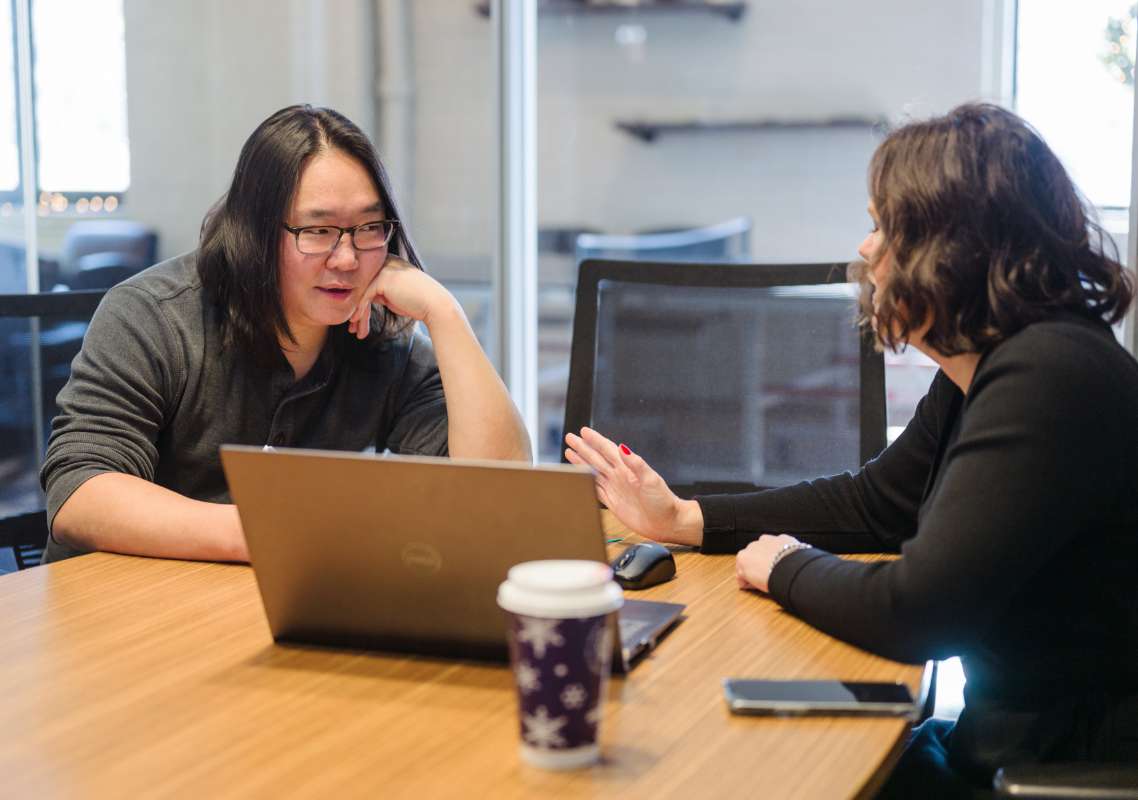 Branding and Messaging Services | Team talking to each other