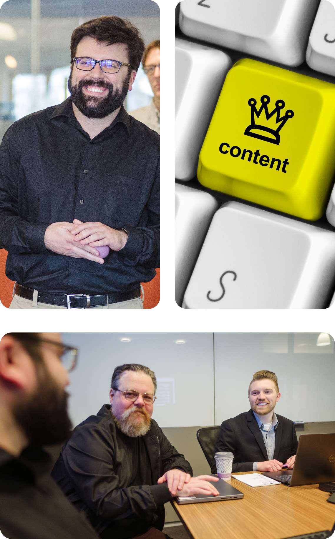 Content Brainstorming Service | Typing on a keyboard