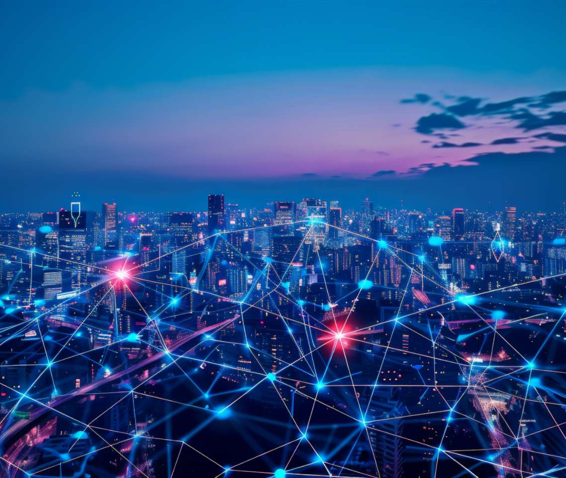 City lights skyline- Direct Online Marketing internet marketing company - Provider of Link Building and Backlinking Services