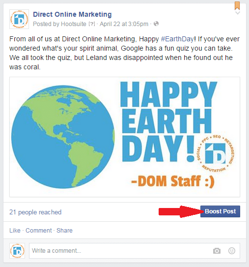 How to boost your post