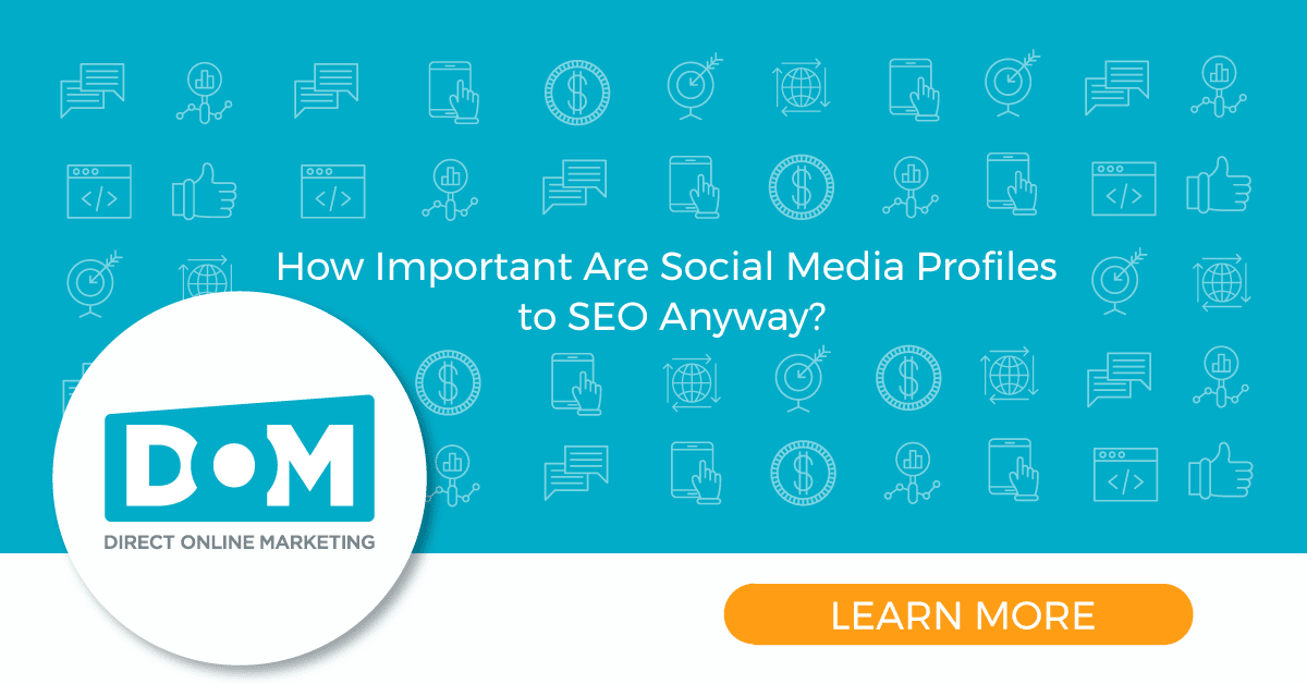 Social profiles influence SEO DOM