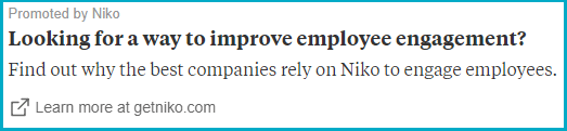 Quora advertisement to increasing employee engagement DOM blog