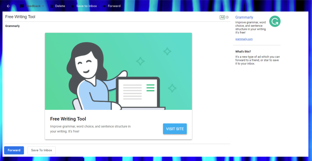 An example of an expanded Gmail Ad - tricks to mastering gmail ad targeting