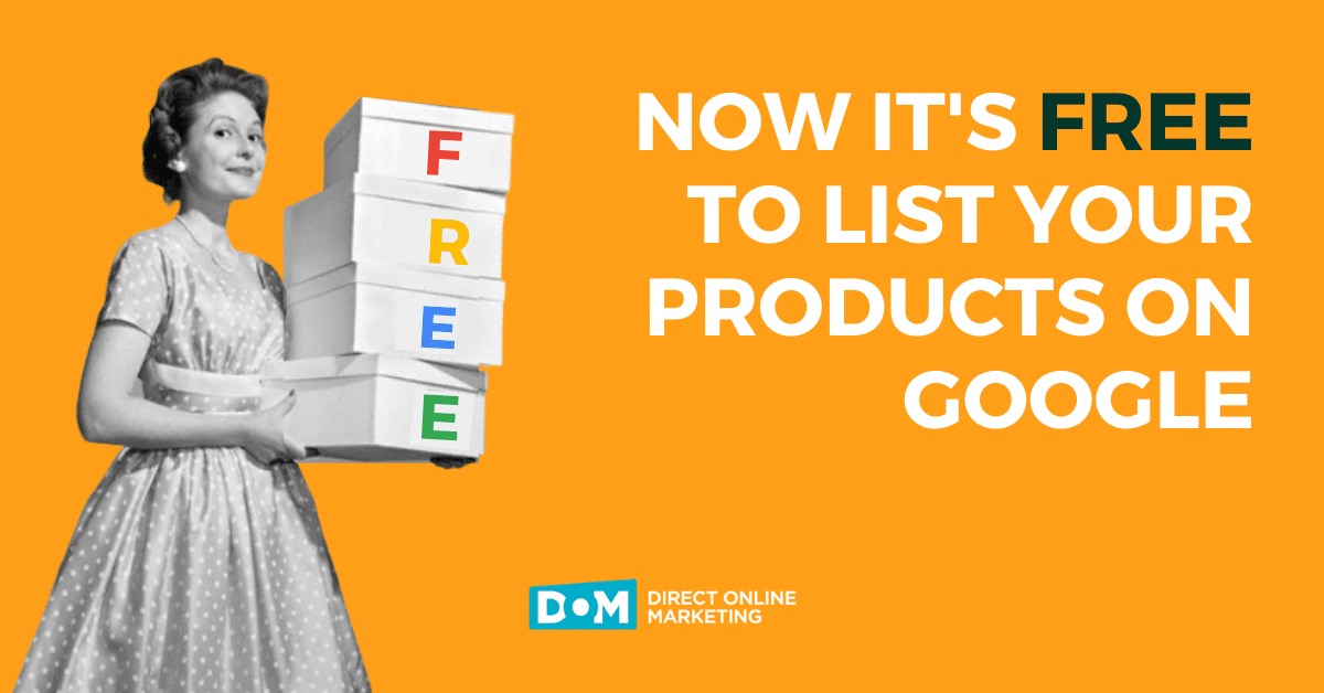 now it's free to list your products on google