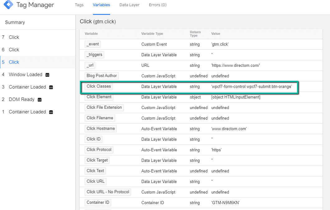 button tracking with google tag manager and google analytics