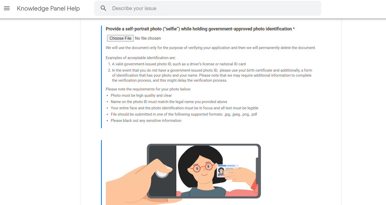 How to Prove Your Identity when Claiming a Panel 