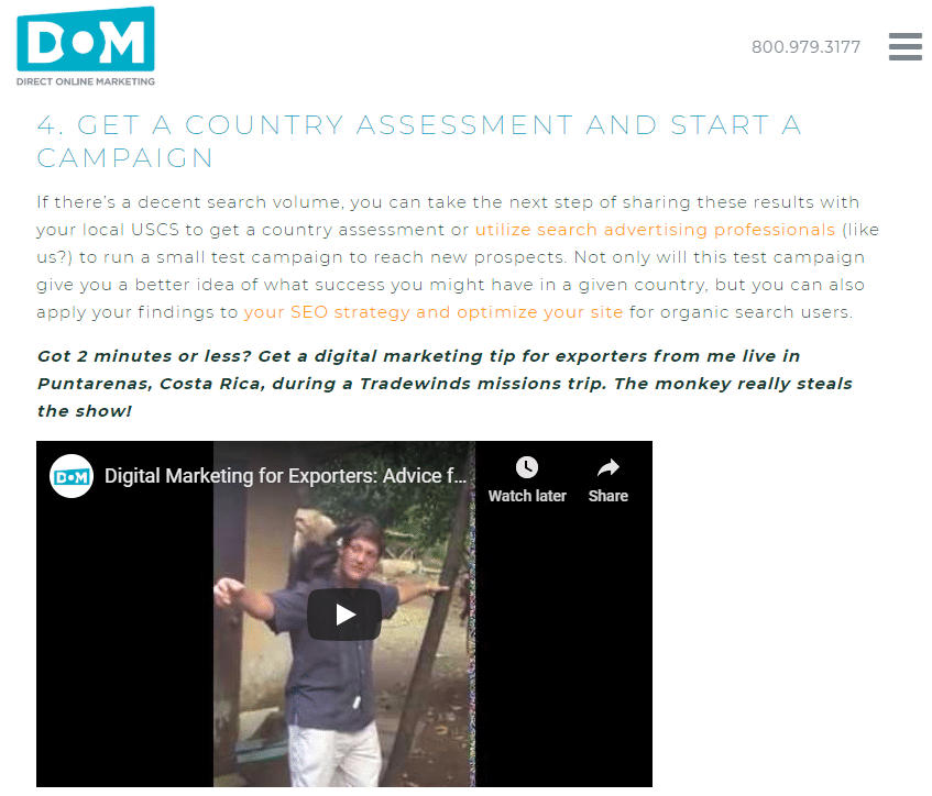 DOM barnacle SEO case study