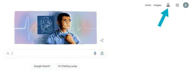 click on beaker icon